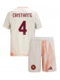 Billige AS Roma Bryan Cristante #4 Bortedraktsett Barn 2024-25 Kortermet (+ Korte bukser)